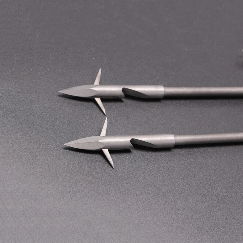 

3/5/10PCS Titanium Alloy Fish Hunting Dart Shooting Slingshot Accessories Sharp Strong Magnetic Willow Leaf Triangular Head Barb