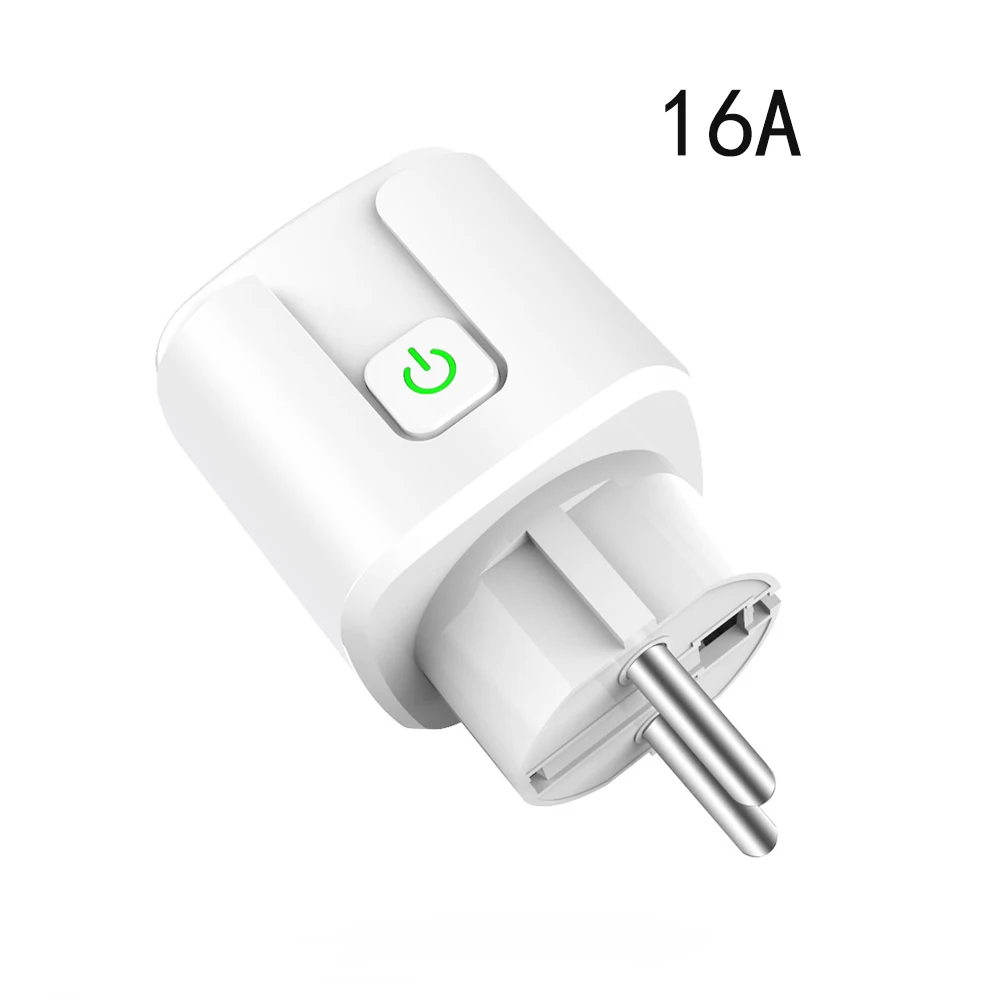 16A ЕС Plug wifi беспроводной пульт дистанционного управления умная розетка с таймером Голосовое управление ЕС домашняя огнеупорная ПК умная розетка питания - Цвет: 16A