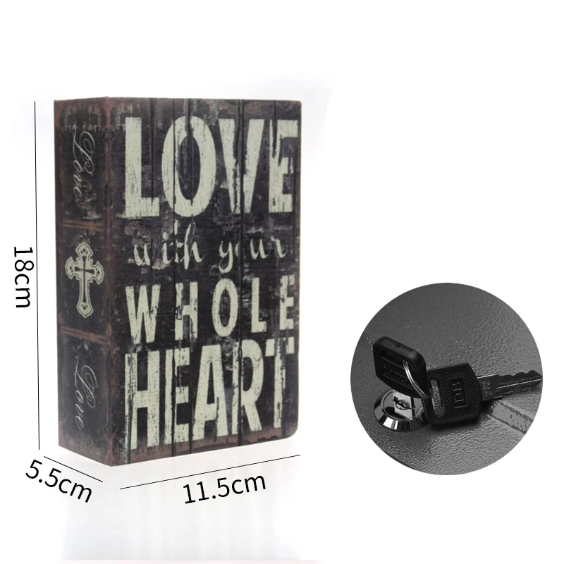 

Dictionary Mini Safe Box Book Secret Security Safe Key Lock for Kid NEW YEAR Gift Durable MDJ998