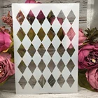 Трафарет для стен А4, 29 см, в форме алмаза, сделай сам, настенная живопись, шаблон для карточек раскраска для скрапбукинга, рельефная декоративная альбомная бумага