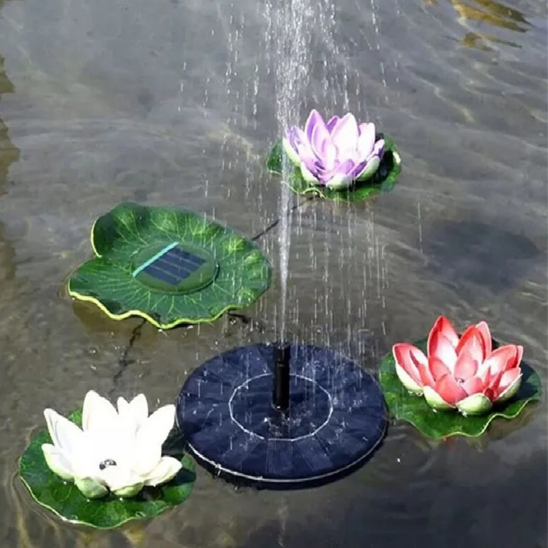 Солнечная энергия ed бионический фонтан питание солнечный насос бассейн водопад