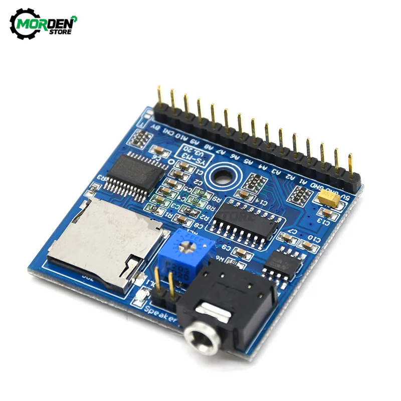 Voice Playback Module Board MP3 Music Player SD/TF Card Integrated IO Trigger UART Protocol Control for Arduino | Инструменты