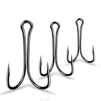 50pcs long shank double hook weedless fishing hook fly tying duple hook for jig bass fish hook fishing tackle for soft lure