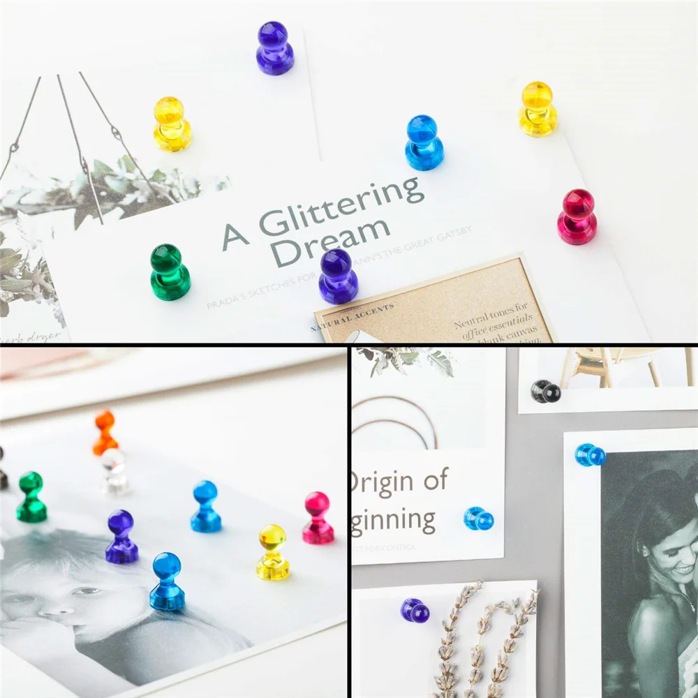 Сильный магнит доска объявлений нажимная Шпилька для школы 5 шт.