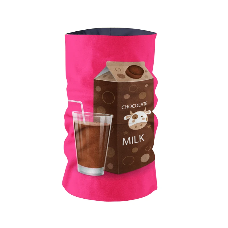 

Novelty 3D Printed Women Hijab Scarf Elastic Hand Strap Wristband Chocolate Pattern Art Headband Magic Sports Mask Neck Gaiter