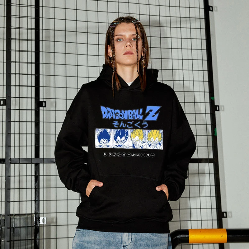 Свитшот женский с капюшоном и принтом Драконий жемчуг | Мужская одежда