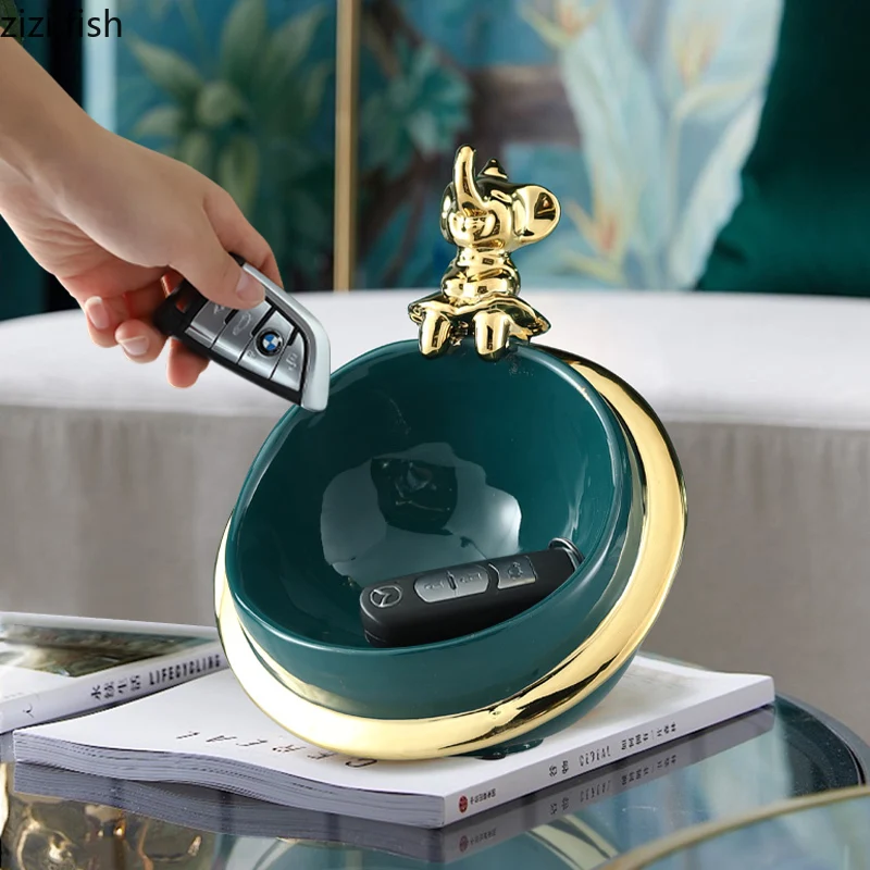 Журнальный столик для гостиной керамики стойка хранения украшений слон с