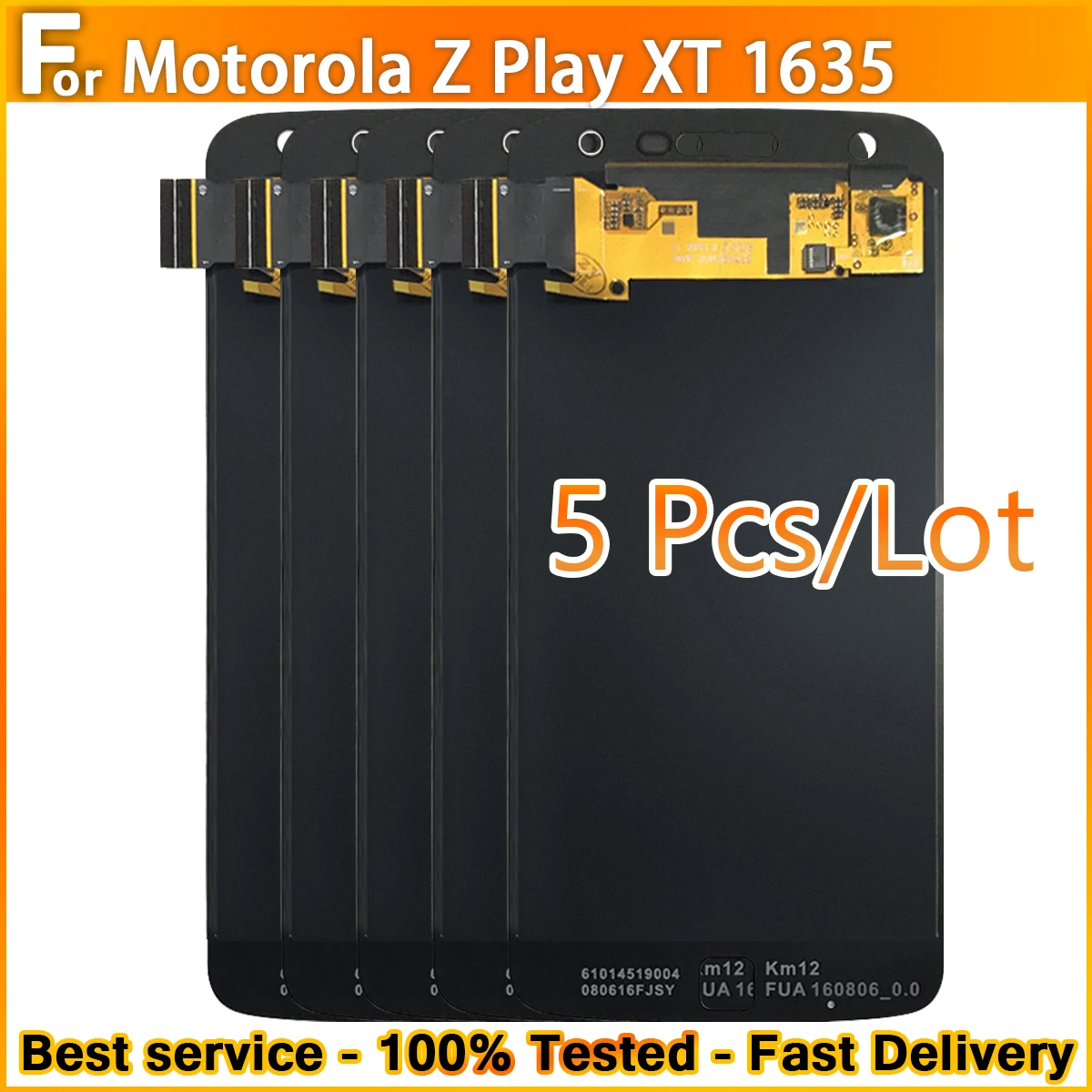 5 шт. сенсорный ЖК-дисплей для Motorola Moto Z Play XT1635