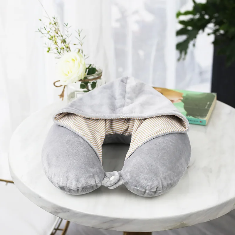 

U-shaped Pillow, Memory Foam, Nap, Cervical Pillow, Neck Pillow, Aircraft Suede, Neck Pillow, Neck Pillow, Hooded
