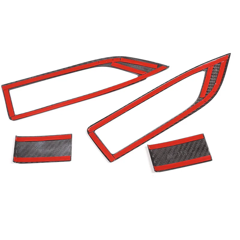 

For Ferrari 458 2011-2016 Real Carbon Fiber Car Interior Door Glass Lift Frame Decorative Cover Car Accessories Fit LHD & RHD