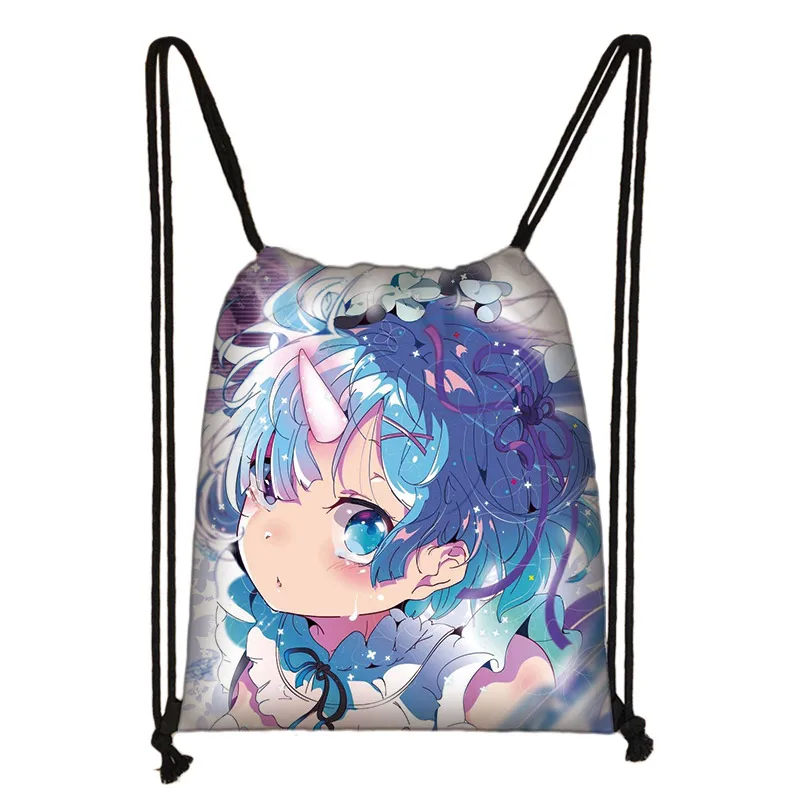 Re:Zero kara Hajimeru Isekai Seikatsu сумка на шнурке женская для хранения аниме Эмилия Рем