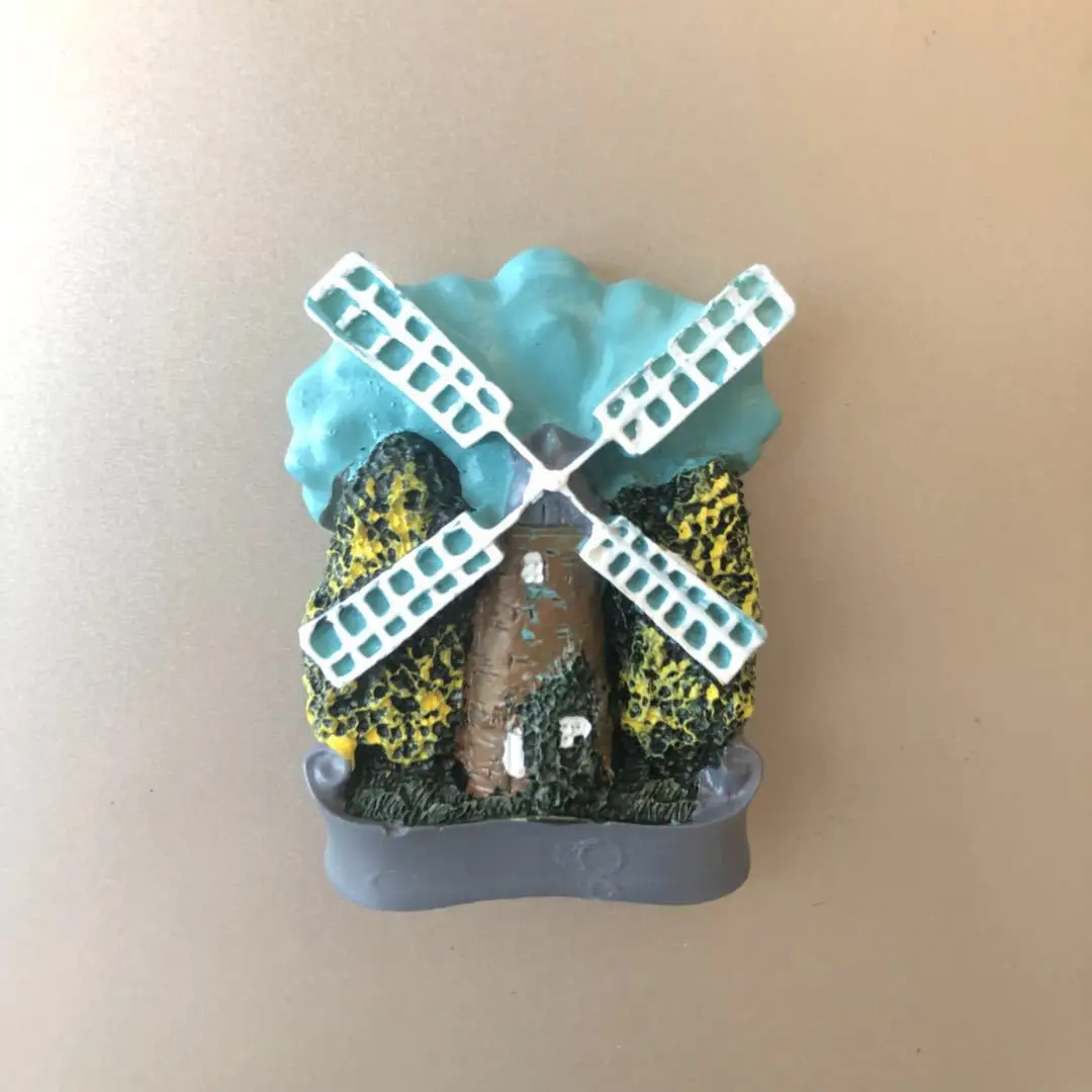 3D магниты на холодильник из смолы голландские тюльпаны ветряная мельница