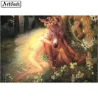Картина из страз ArtBack 5d сделай сам, картина с изображением сказочной лошади, полноразмерная 3d Мозаика из страз, наклейка, Набор для вышивки стразами