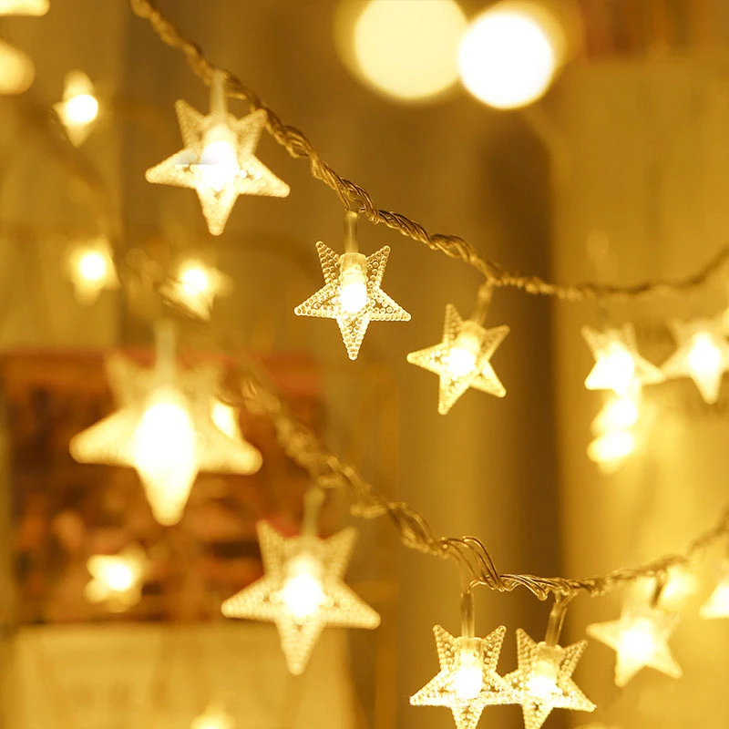 

Lighting Twinkle 3m/6m/10M Stars String Lights Battery Operated LED Fairy Lamps Garden Decor Wedding Party Christmas Decorations