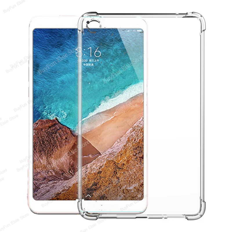 Противоударный силиконовый чехол для Xiaomi Mi pad 4 Drop мягкий из ТПУ Mipad pad4 mioad4