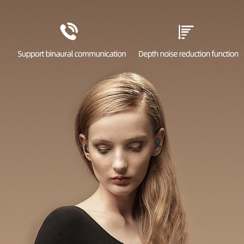 Беспроводные наушники Bluetooth HD стереонаушники спортивные водонепроницаемые