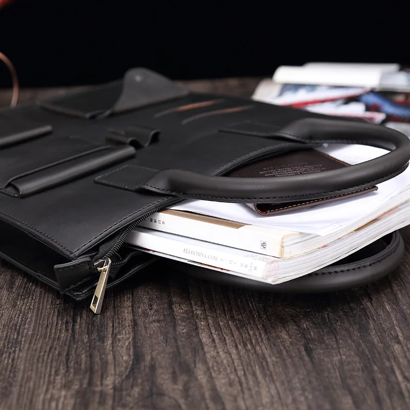 Винтажная сумка-кошелек мужская сумка на плечо черная сумка-мессенджер