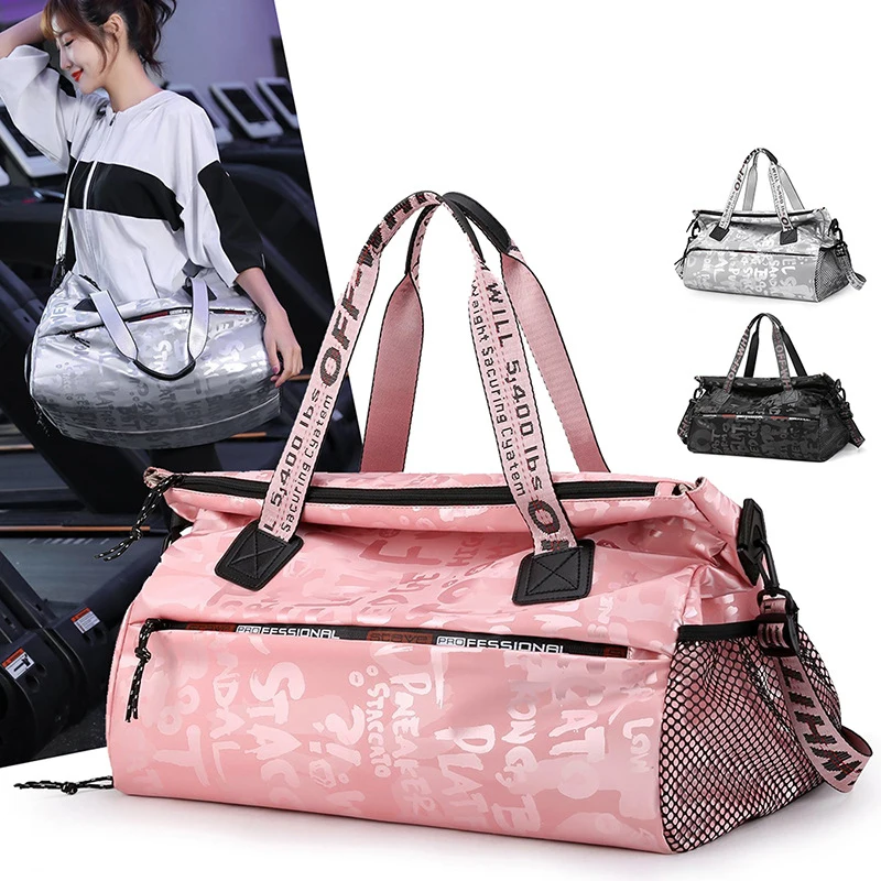 Jiessie&Angela Large Women Travel Bag Fitness Handbag Luggage Suitcase Bags Female Waterproof Sports Bag Women Shoulder Bag