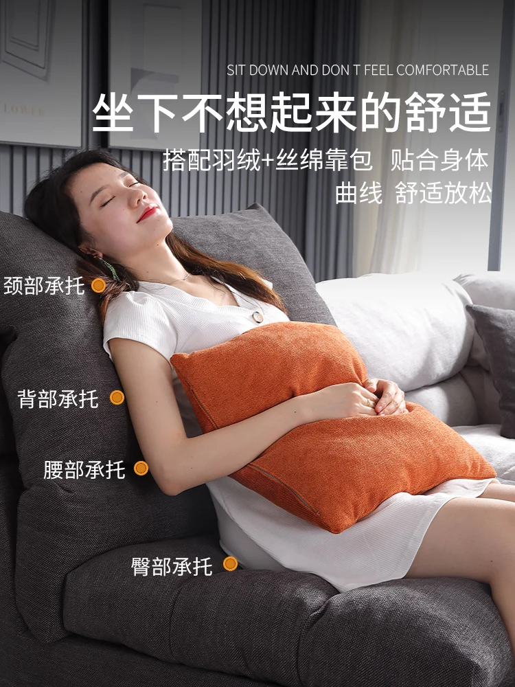 Северная Европа Диван из латексной ткани U-образный угловой диван для гостиной |