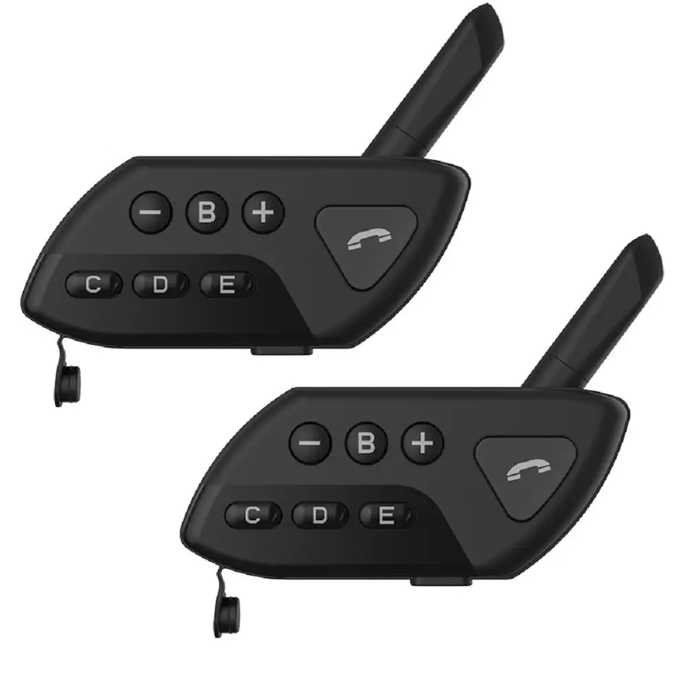 

BT Interphone Motorcycle Bluetooth Helmet Waterproof Wireless Talkie 800m Stereo Interphone Headset FM Motorcycle Accessories