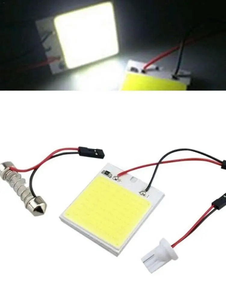 Универсальный 12V автомобиля для чтения светильник 48LED белый Энергосберегающая