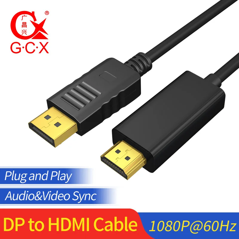 Кабель переходник GCX с вилкой на вилке HDMI 1080P 1 8 м| |