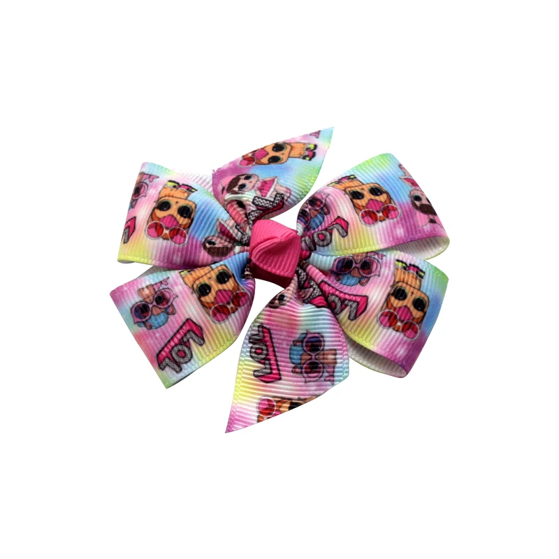 Студенческая заколка для волос красивая с рисунком из мультфильма девочек