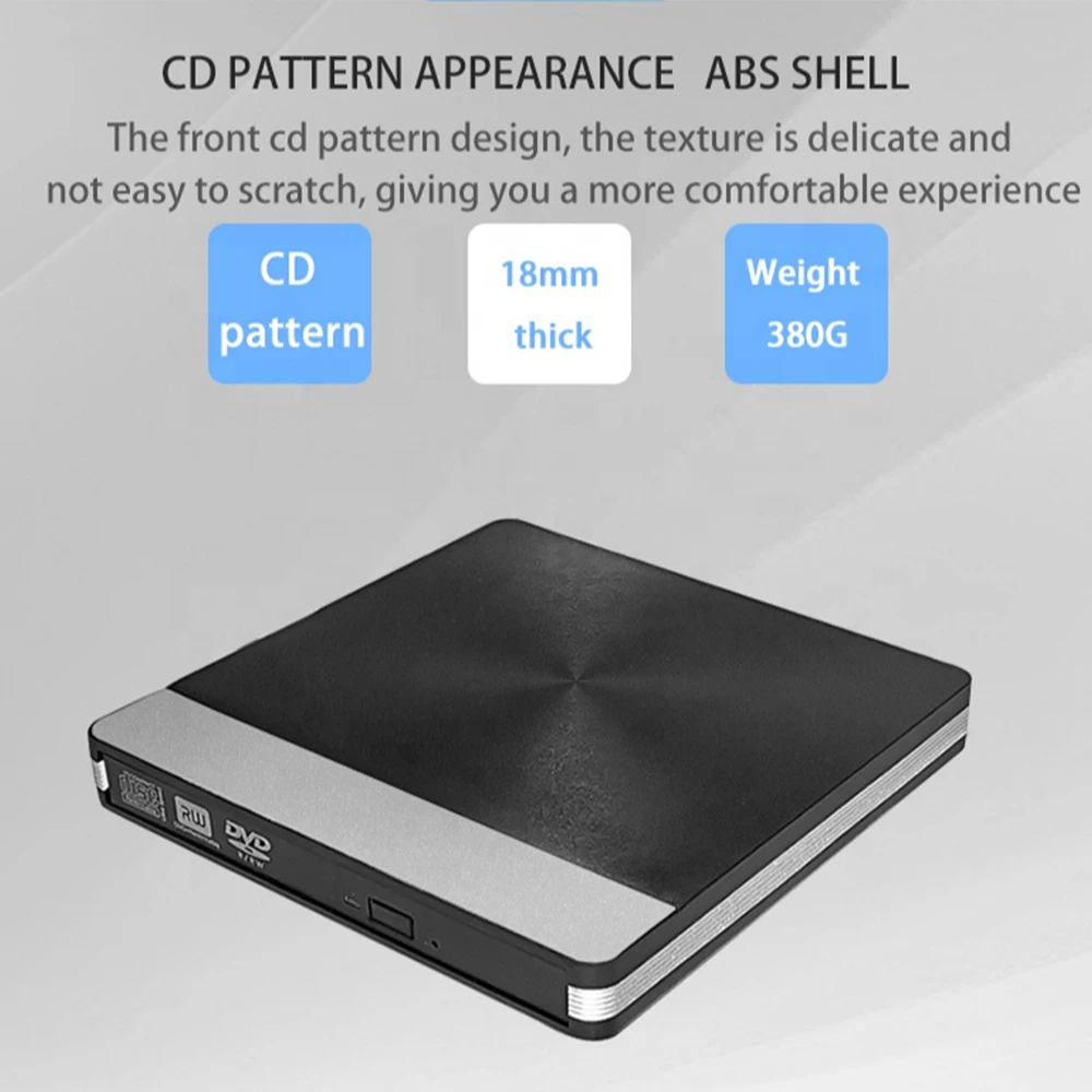 

USB 3,0 внешний привод CD/VCD/DVD HD диски записывающее устройство 5 Гбит/с Мобильный USB Оптический привод для компьютера ноутбука Windows 7/8/10