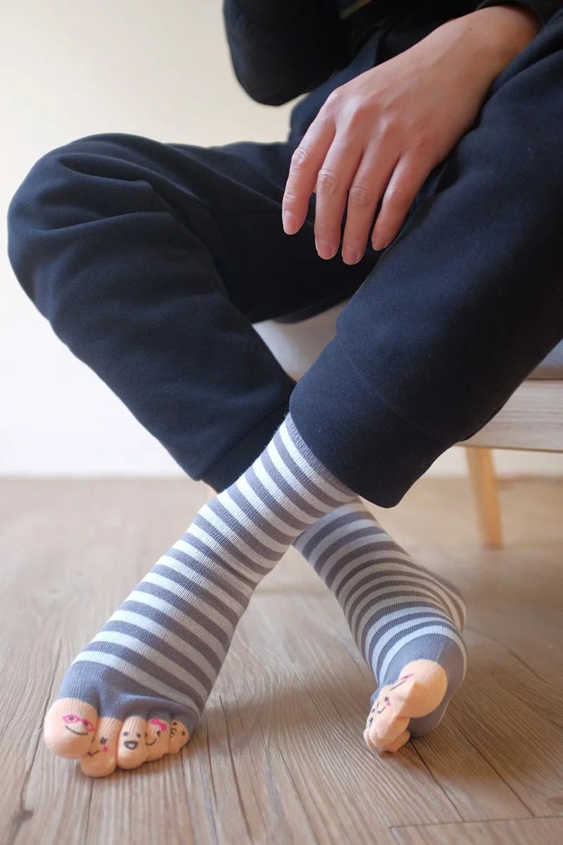 Мужские хлопковые носки с пятью пальцами размеры 39 45|Мужские носки| |