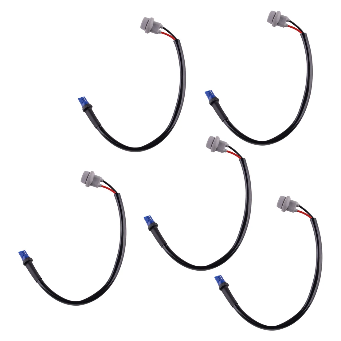 

Universal 5Pcs T10 Car Extension Wiring Harness Adapter Socket For 168 175 194 W5W 2825 921 License Plate Working Light Bulbs