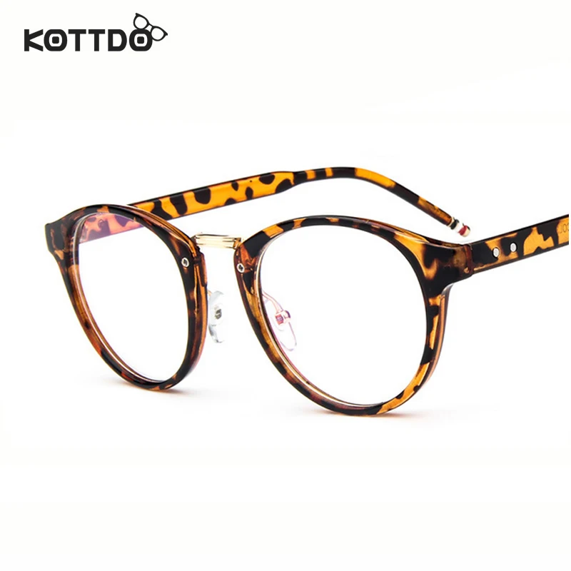 Круглые ретро очки KOTTDO в винтажном стиле для глаз оптические оправы мужчин и