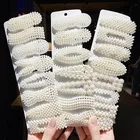 Заколки для волос с жемчугом, для женщин и девочек, 1 комплект, шпильки геометрической формы