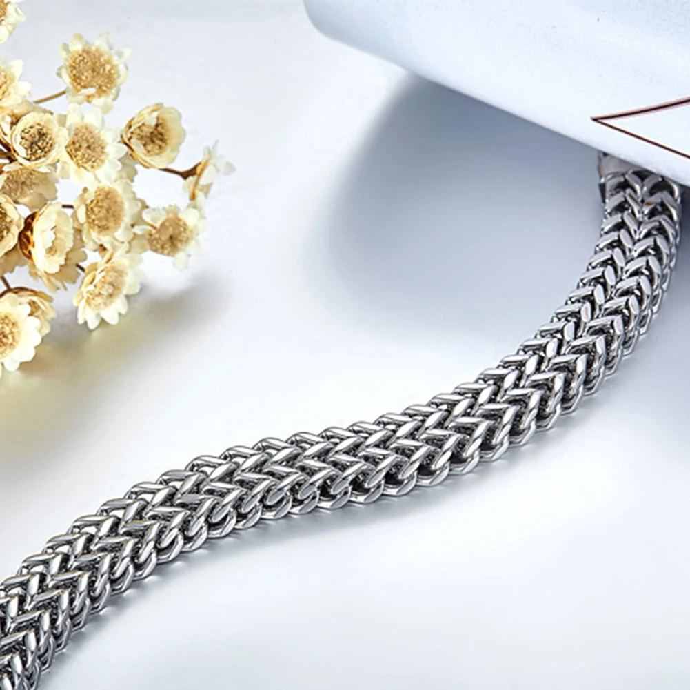 

Basic 5mm/5.5mm/10mm Wide Curb Cuban Link Chain Bracelets for Men Women Jewelry Anti Allergy Stainless Steel Wristband Gifts