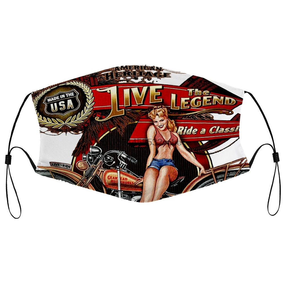 Пылезащитная маска с фильтром для мотоцикла велосипеда байкера легендарные