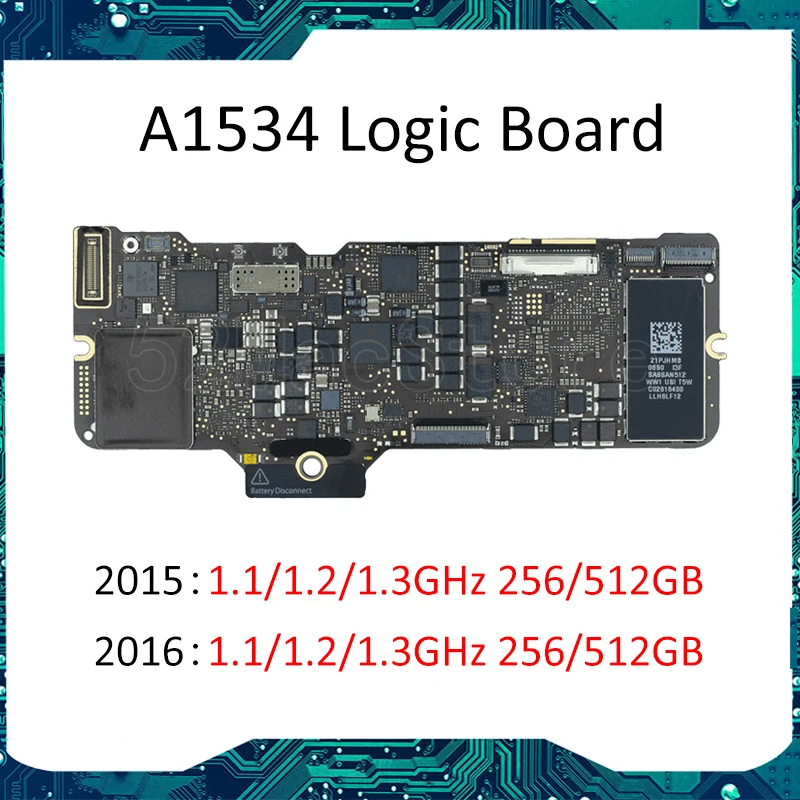 2015 2016 A1534 материнская плата для MacBook Retina 12 &quotматеринская 1 ГГц 2 3 256 ГБ 512 EMC 2746 2991 |