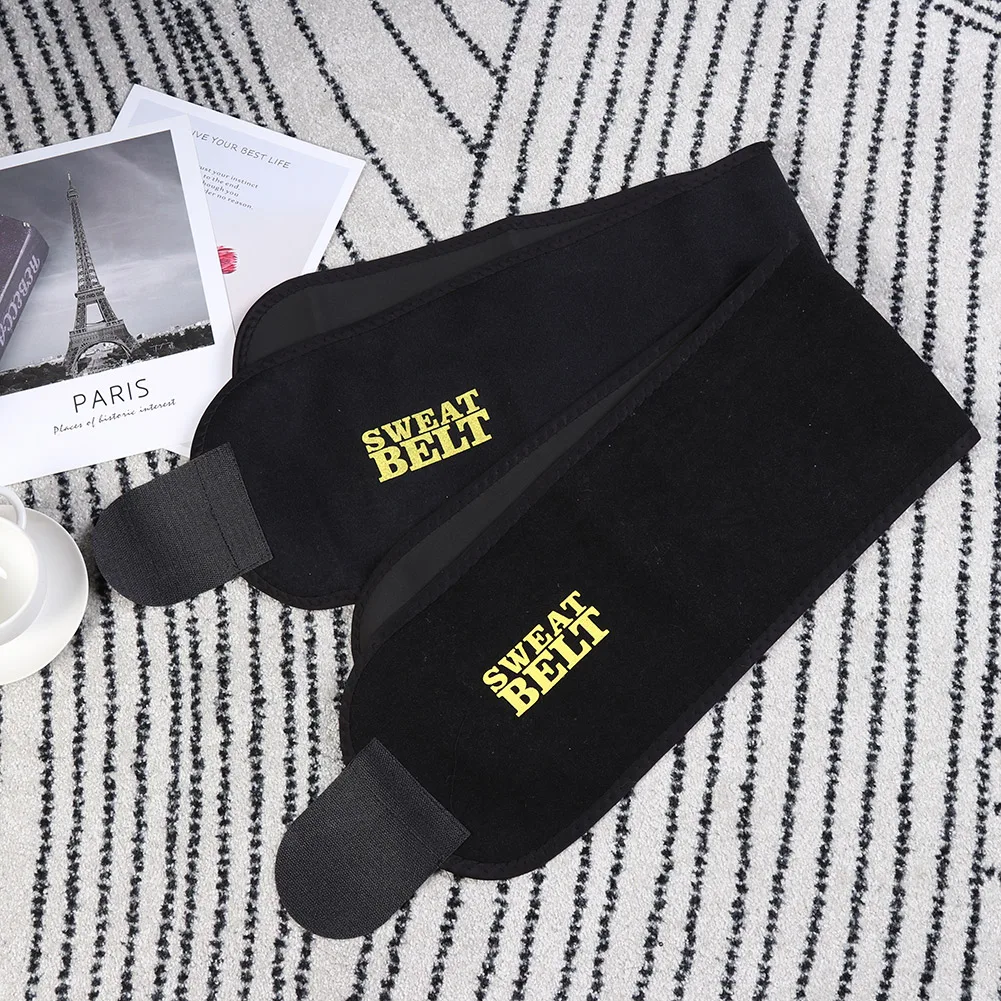 

2/3mm Thickness Black Sweating Belts Unisex Waist Trimmer Belt Waist Trainer Sweat Shaper Slimming Belt Shapewear