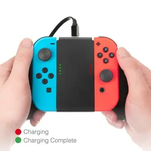 Game Console Charger Charging Hand Grip Gamepad Stand Holder 500ma for Nintendo Switch NS NX 2017 Joy Con X 2 1800mah
