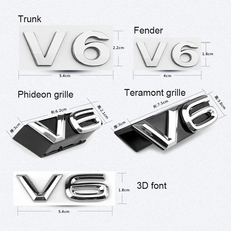 Эмблема крыла багажника V6 для PHIDEON TERAMONT ARTEON MAGOTAN PASSAT PHAETON TOUAREG TIGUANL стикер