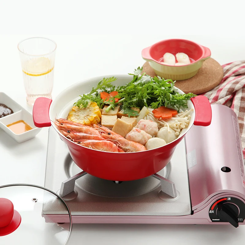 Кастрюля с антипригарным покрытием в японском стиле|Тепловые плиты| |