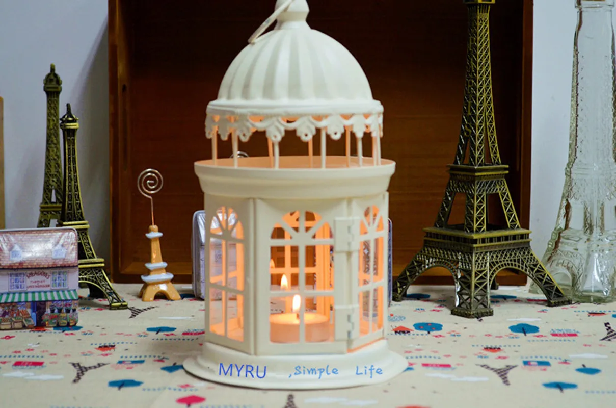 Hanging Castle Wedding Lanterns Vintage Candlesticks Christmas Decoration Lanterns