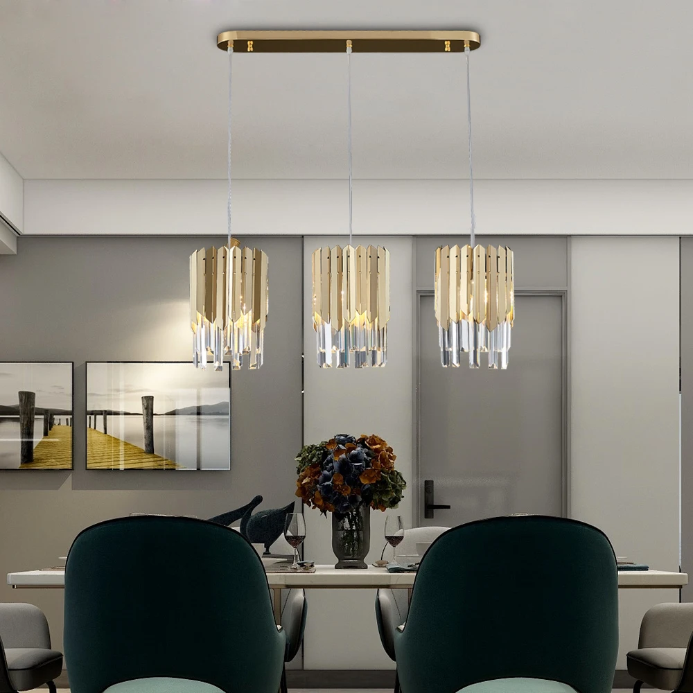 Youlaike Современная хрустальная люстра для столовой одиночный светильник