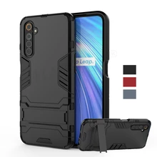 For Oppo Realme 6 Pro Case Cover Realme 5 6 Pro Robot Holder Stand Shockproof Bumper Armor Phone Back Case For Oppo Realme 6 Pro