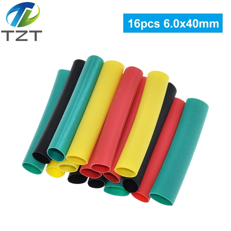 Набор полиолефиновых термоусадочных трубок в ассортименте 164 шт. изолированные