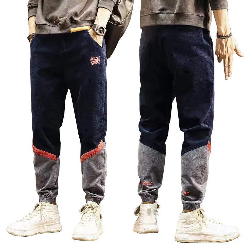 

Free Shipping 2022 Men's Fall/Winter New Corduroy Pants Mid-Waist Pants Slim Harem Casual Pants A45