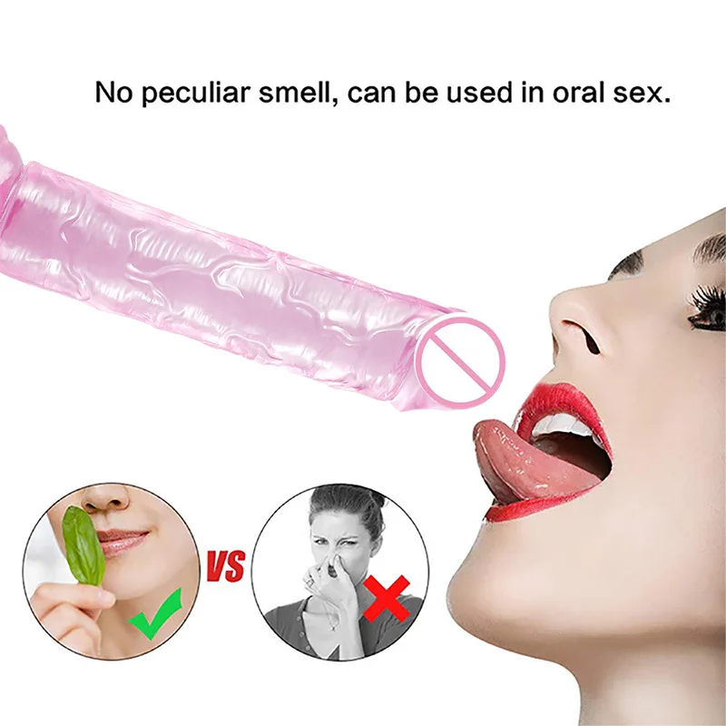 YEMA Translucent Soft Jelly Big Dildo Realistic Fake Dick Penis Anal Butt Plug Adult Sex Toys for Woman Men | Красота и здоровье