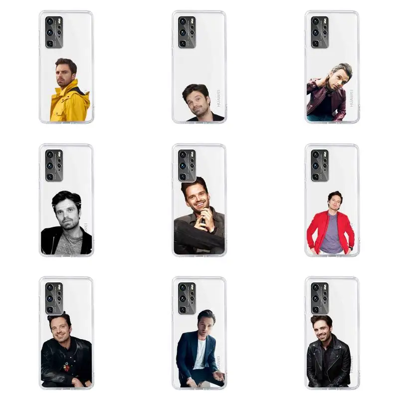 

Sebastian Stan Phone Case For Huawei P40 P30 P20 Mate Honor 10i 30 20 i 10 40 8x 9x Pro Lite Transparent Cover