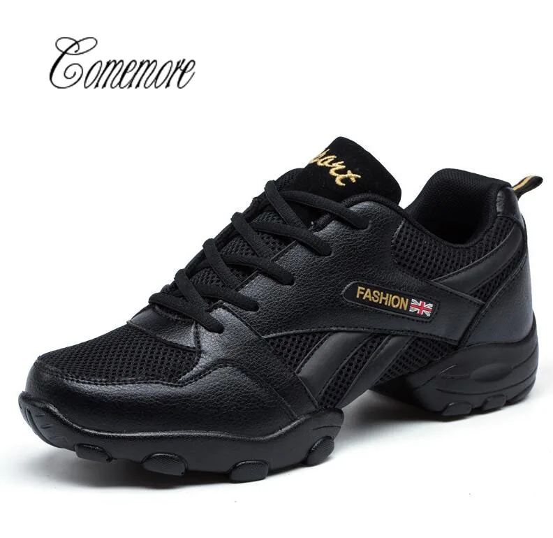 

Comemore Men Modern Latin Dance Shoes Low Heeled Soft Sole Tango Shoes Professional Boys Ballroom Dancing Shoes Black&White