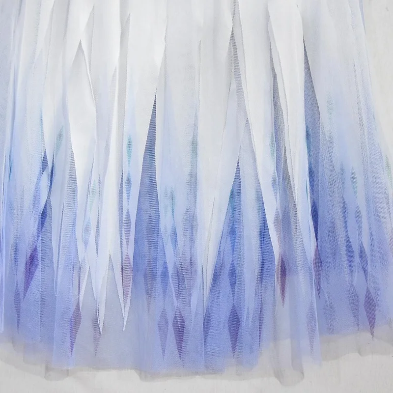 Платье для девочек сетчатая мантия принцессы анны и эльзы из мультфильма снежная