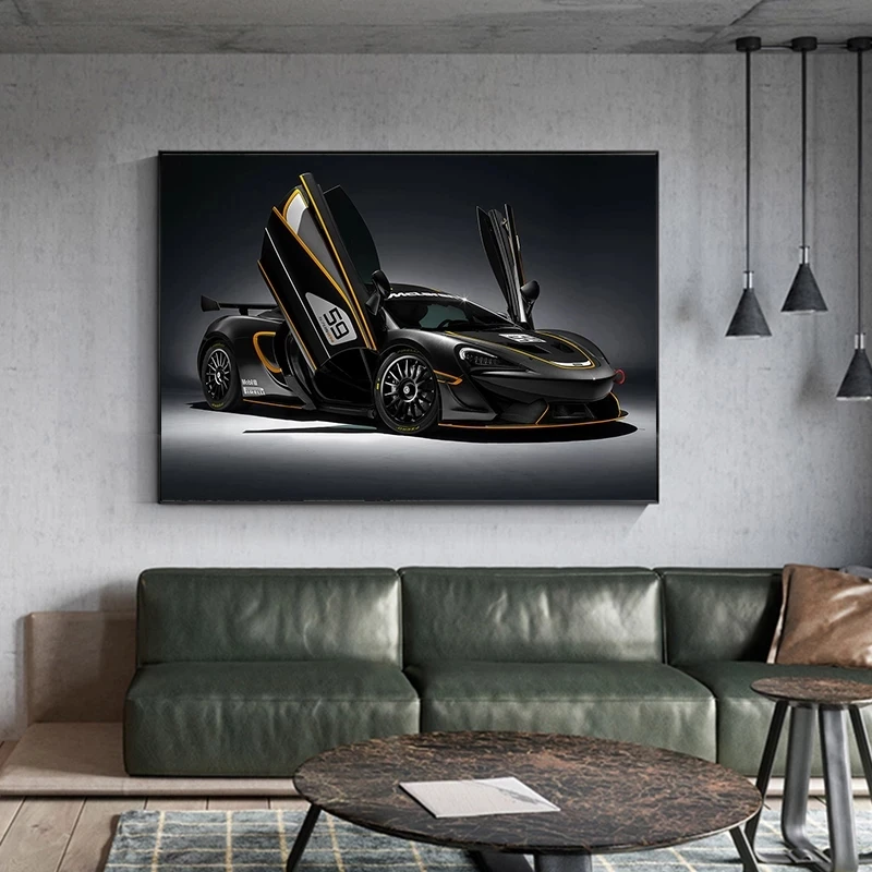 Современные постеры Mclaren GT с изображением спортивного автомобиля классные