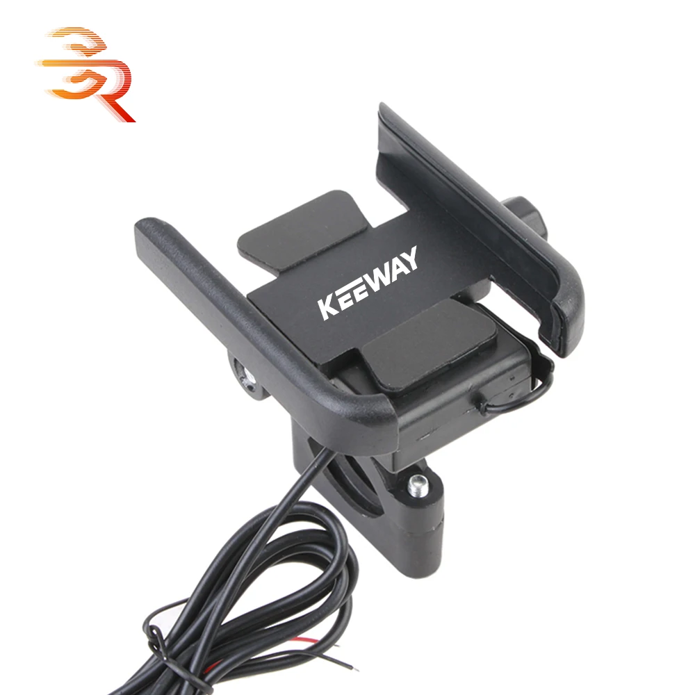 

For Keeway Hurricane 50 Vieste 300 Zahara Cityblade K-Light RKV RKF 125 RKS 150 Superlight 2021 Phone Holder With USB Charger